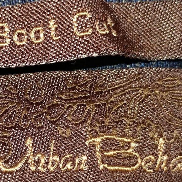 Urban Behavior Women’s Bootcut Jeans Dark Wash Stretch Denim Contrast Stitching - Picture 4 of 11